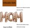 Mother's Day Balloons Rose Gold Mom Balloons Letter Balloon Conjoined Mom Foil Balloon for Mother's Day Themed Party Supplies Mothers Decorations Party Sets-3 PCS